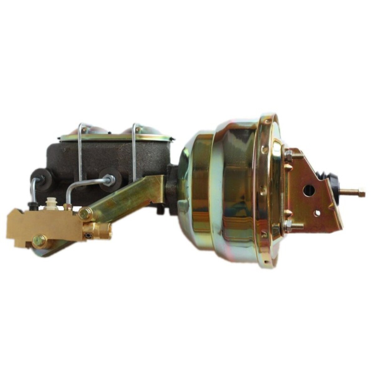 LEED Brakes 8 inch dual power booster, 1-1/8 inch bore master disc/disc (Zinc)